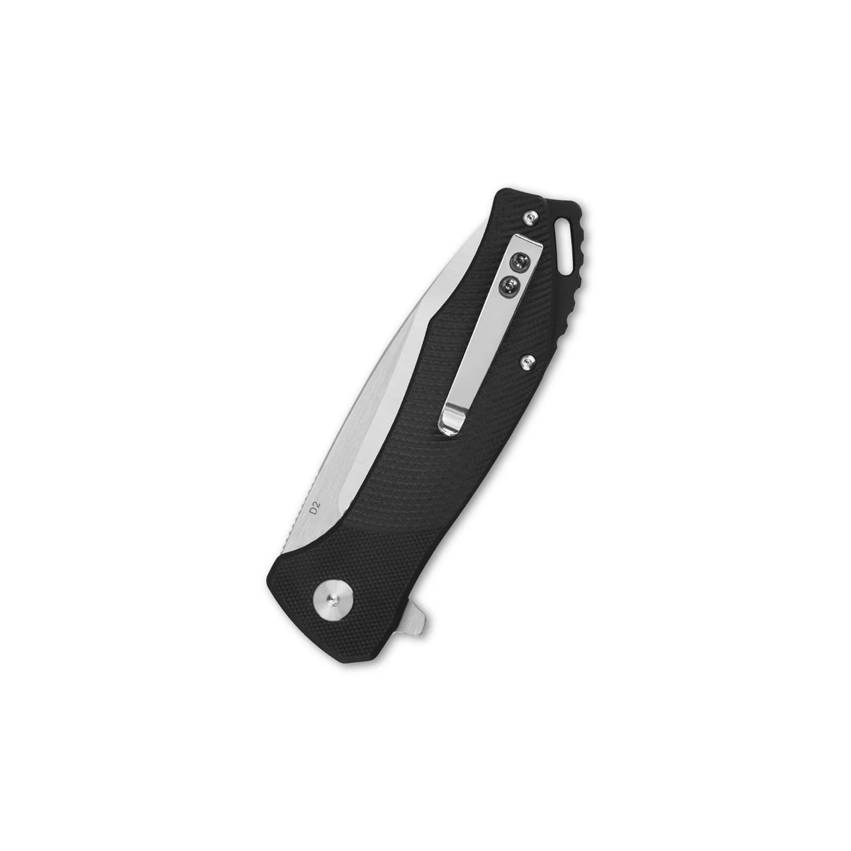 QSP Raven Pocket Knife | Black G10 | D2