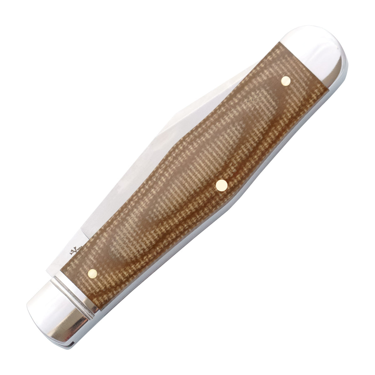 Rosecraft Cumberland River Coke Bottle | Light Brown Micarta | D2 Clip Point
