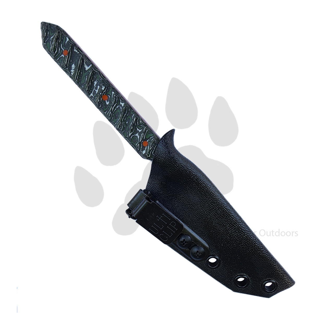 Byrd Custom Blades Field Scalpel | AEB-L & Green Fat Carbon Fixed Blade Knife