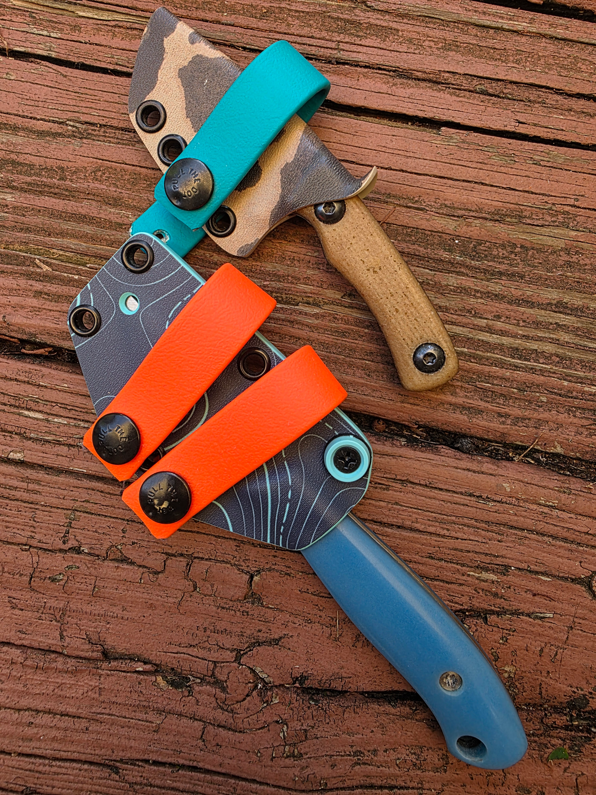 Wizard Forge Soft Loops | Biothane Belt Straps for Kydex Sheaths | Navy