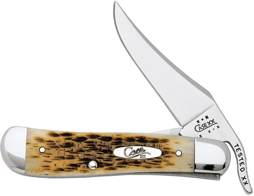 Case RussLock® | Peach Seed Jig Amber Bone | Tru-Sharp™ Pocket Knife