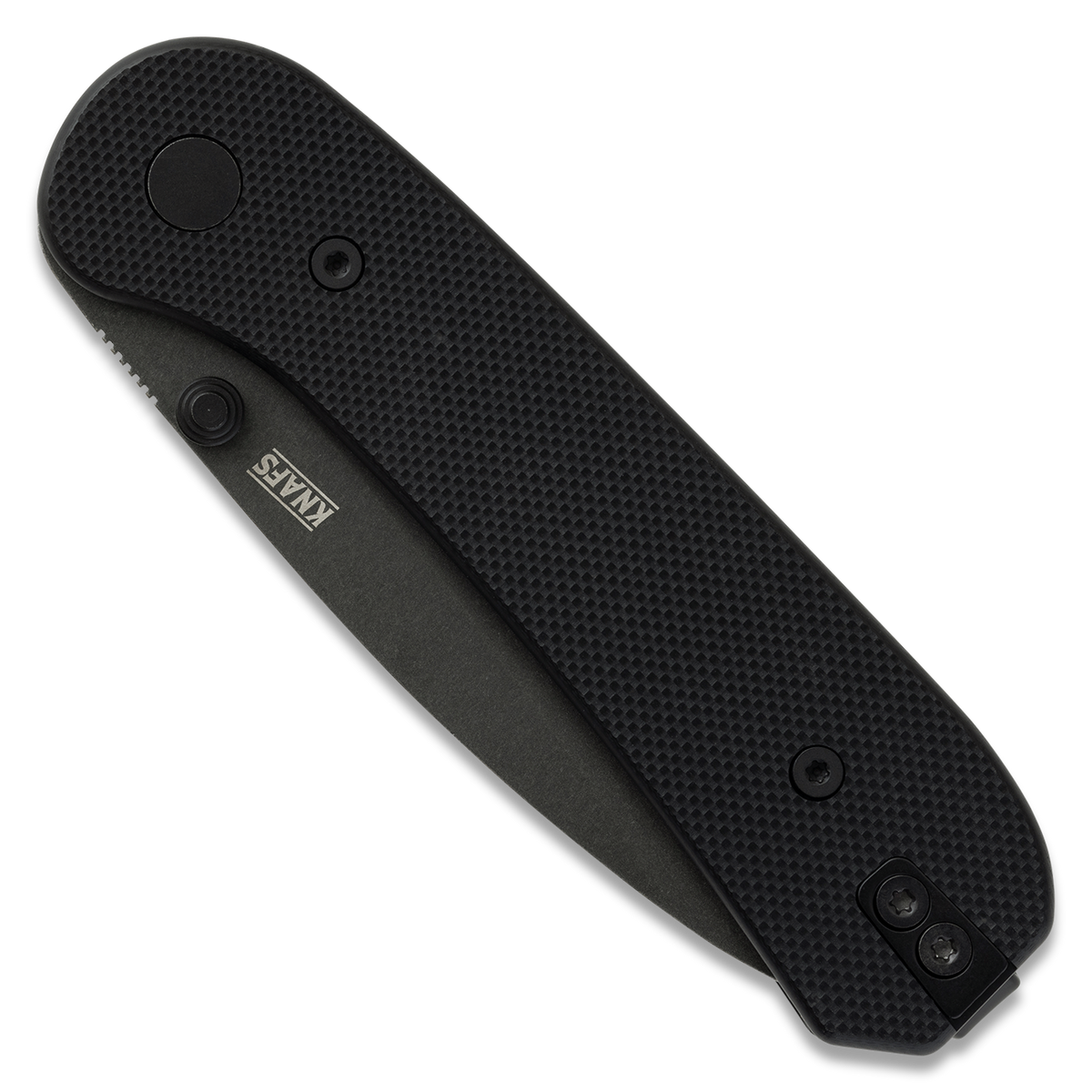 Knafs Lander 1 | Black G10 | Black Stonewashed D2 Folding Knife