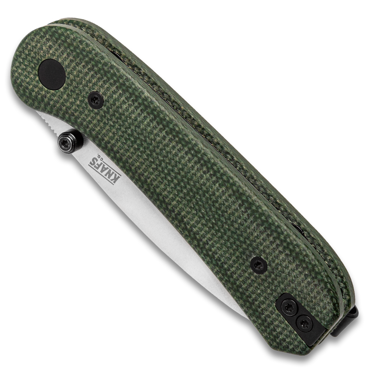 Knafs Lander 1 | Green Micarta Handle With Fast-Swap Scales