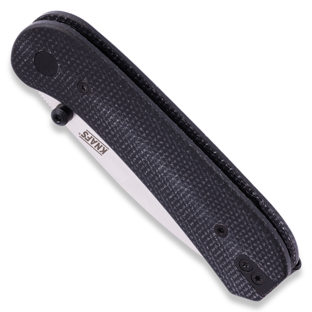 Knafs Lander 1 | Black Micarta Handle With Fast-Swap Scales