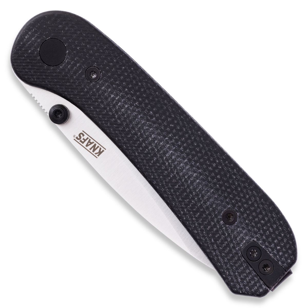 Knafs Lander 1 | Black Micarta Handle With Fast-Swap Scales