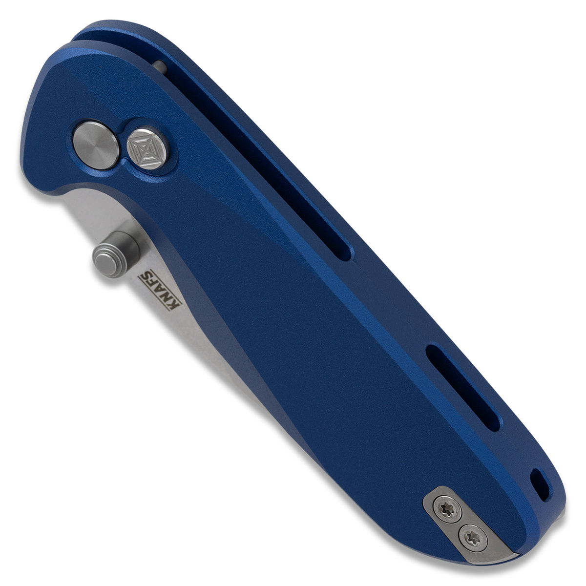 Knafs O.C.T. | Blue Aluminum | 14C28N Button Lock
