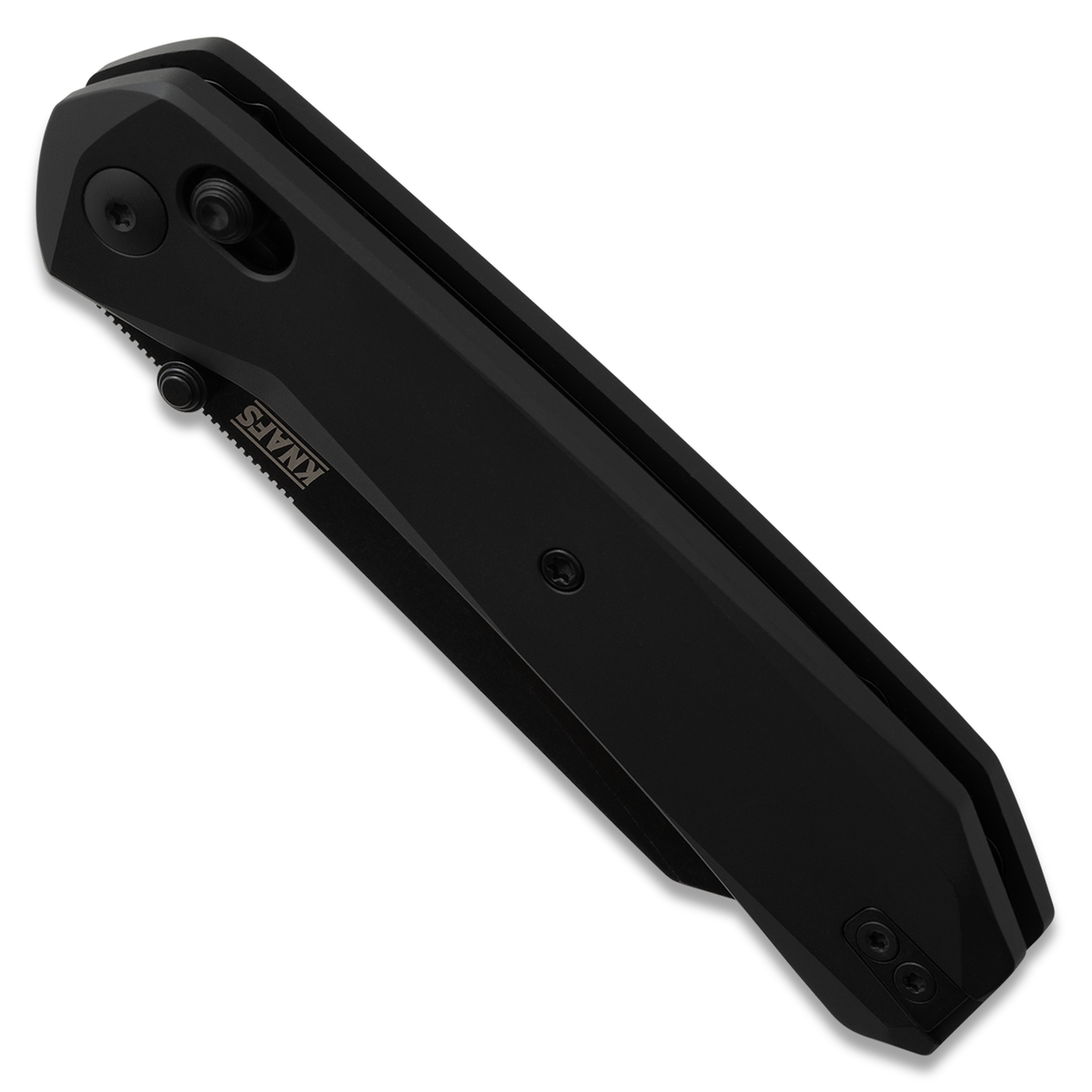 Knafs Lander 2 Reverse Tanto | Black Aluminum | Elmax Folding Knife