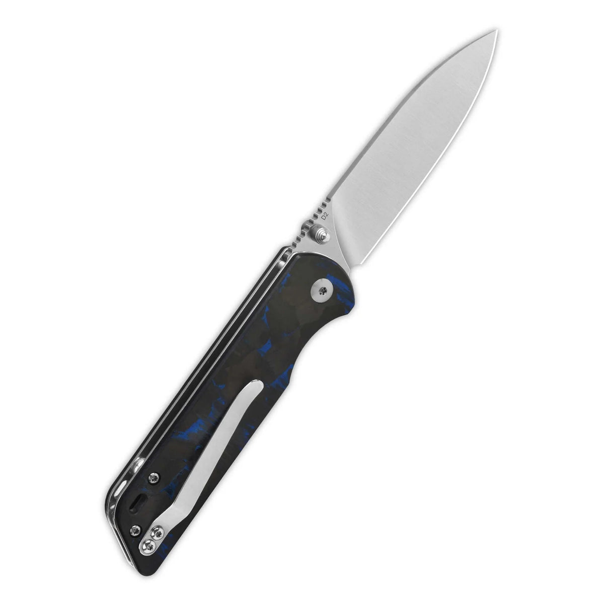 QSP PARROT V2 | BLUE SHREDDED CARBON FIBER OVERLAY G-10 + D2