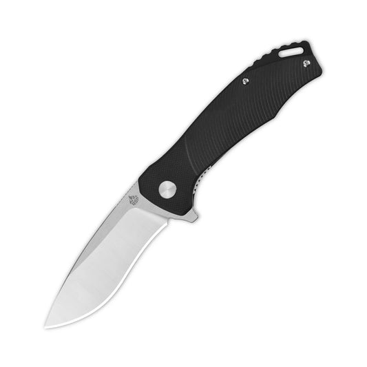 QSP Raven Pocket Knife | Black G10 | D2