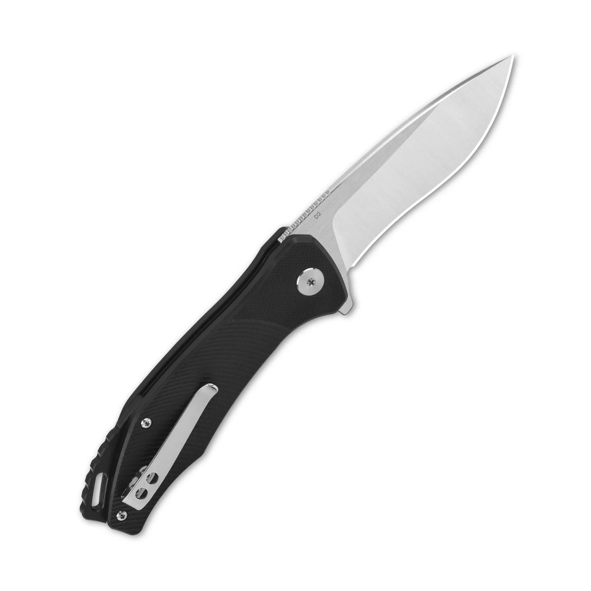QSP Raven Pocket Knife | Black G10 | D2