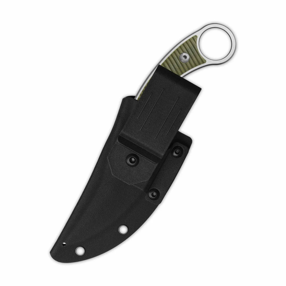 QSP VIPER | OD GREEN G-10 HANDLE | STONEWASHED FIXED BLADE