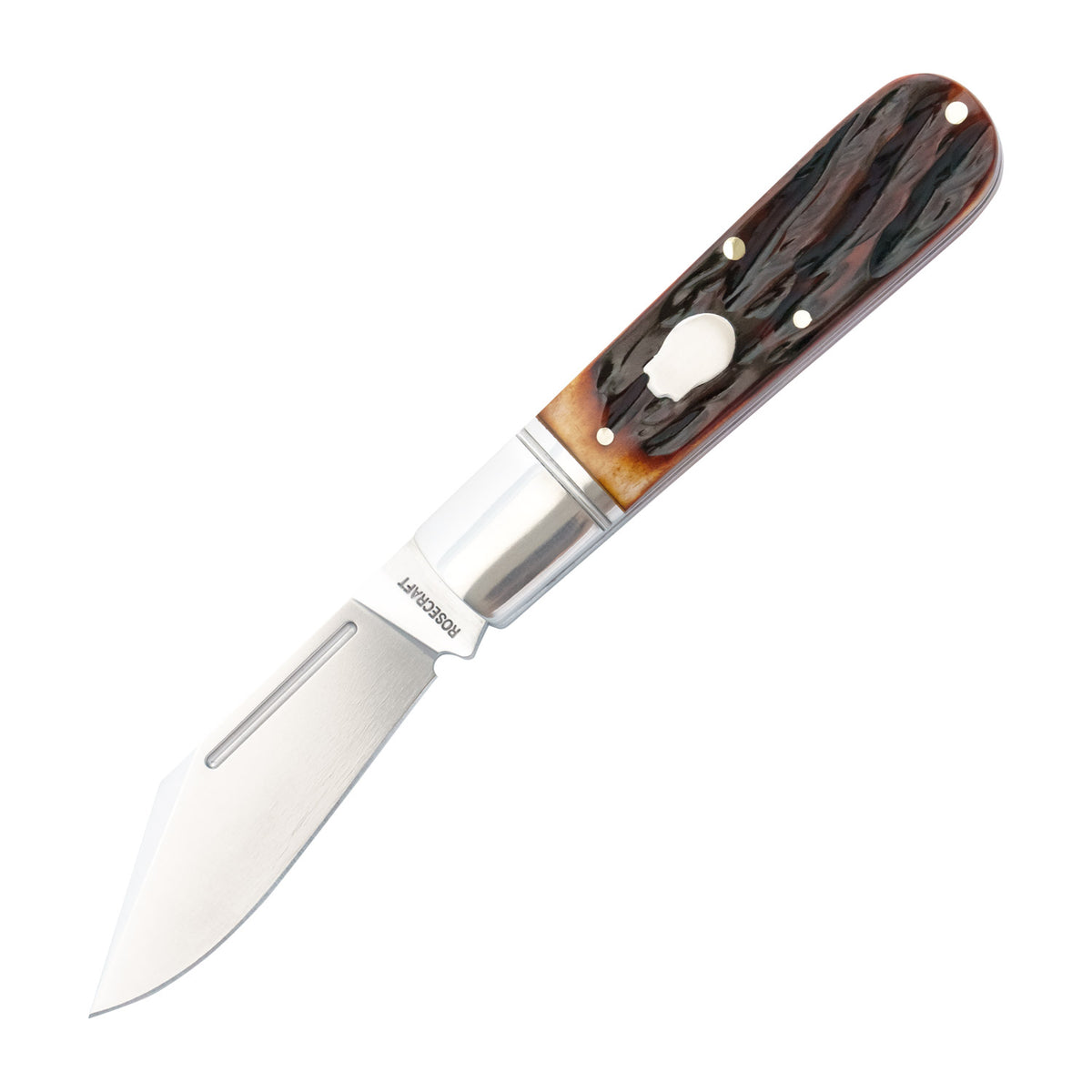 RoseCraft Loosahatchie Jack | Dapper Bone | 14C28N Traditional Slipjoint