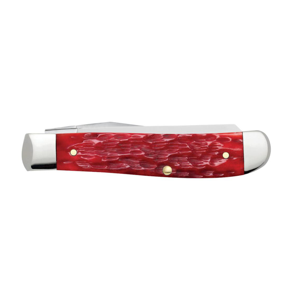 Case Mini Trapper | Dark Red Bone | Carbon Steel