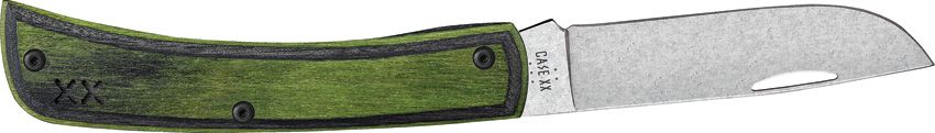 Case Crossroads™ XR Sod Buster® Jr. | Green Hornet DymaLux® Wood | S35VN Pocket Knife