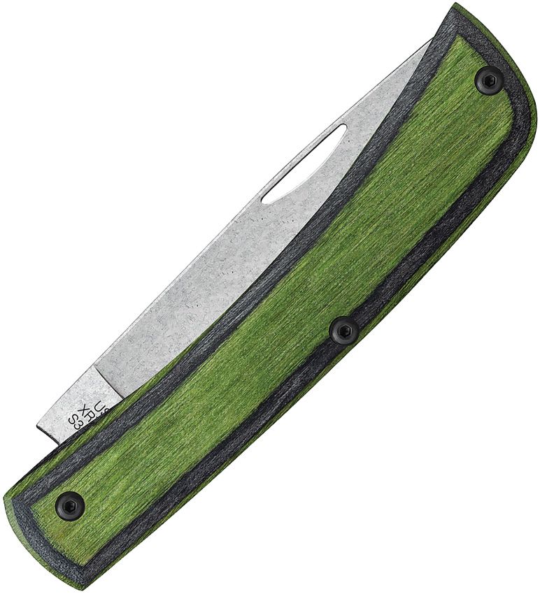 Case Crossroads™ XR Sod Buster® Jr. | Green Hornet DymaLux® Wood | S35VN Pocket Knife