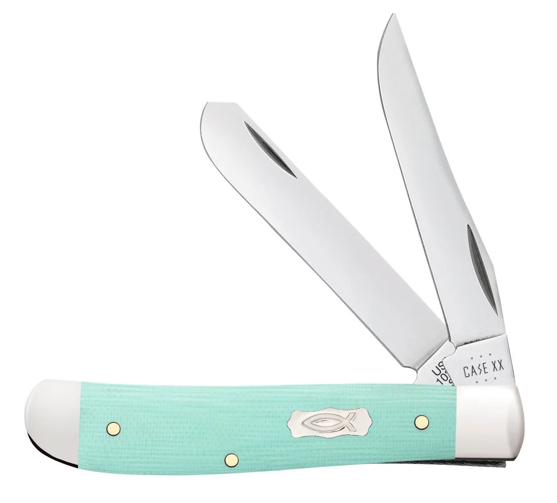 Case Mini Trapper | Seafoam Green G-10 | Tru-Sharp™ Pocket Knife