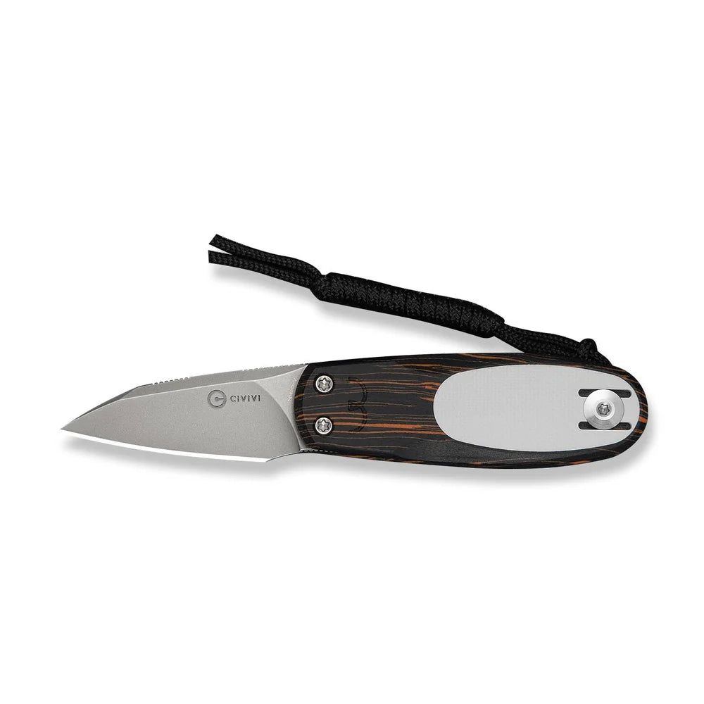CIVIVI Purr Slip Joint Knife | Orange, Black & White G10 | Nitro-V