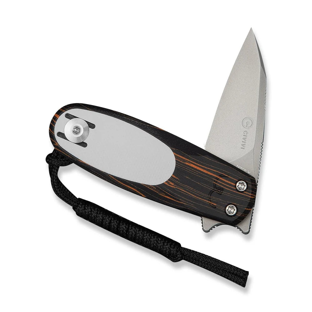 CIVIVI Purr Slip Joint Knife | Orange, Black & White G10 | Nitro-V
