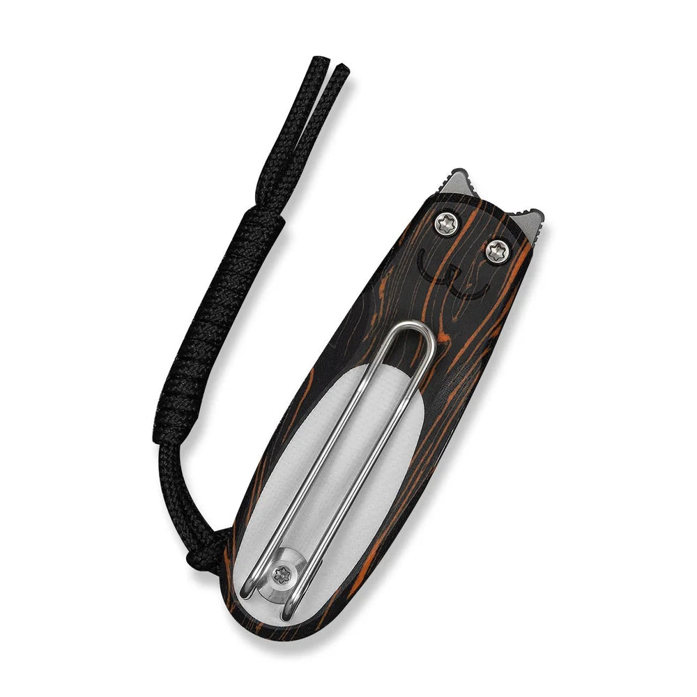 CIVIVI Purr Slip Joint Knife | Orange, Black & White G10 | Nitro-V