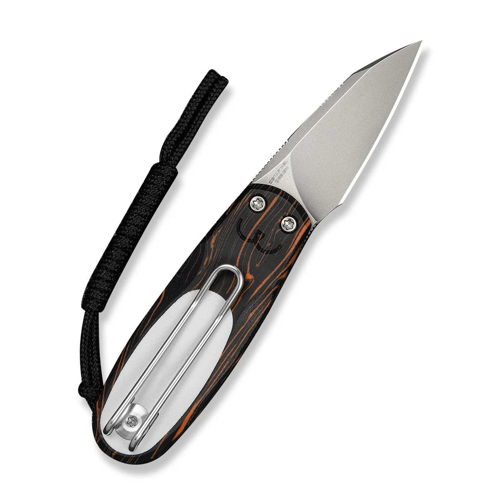 CIVIVI Purr Slip Joint Knife | Orange, Black & White G10 | Nitro-V