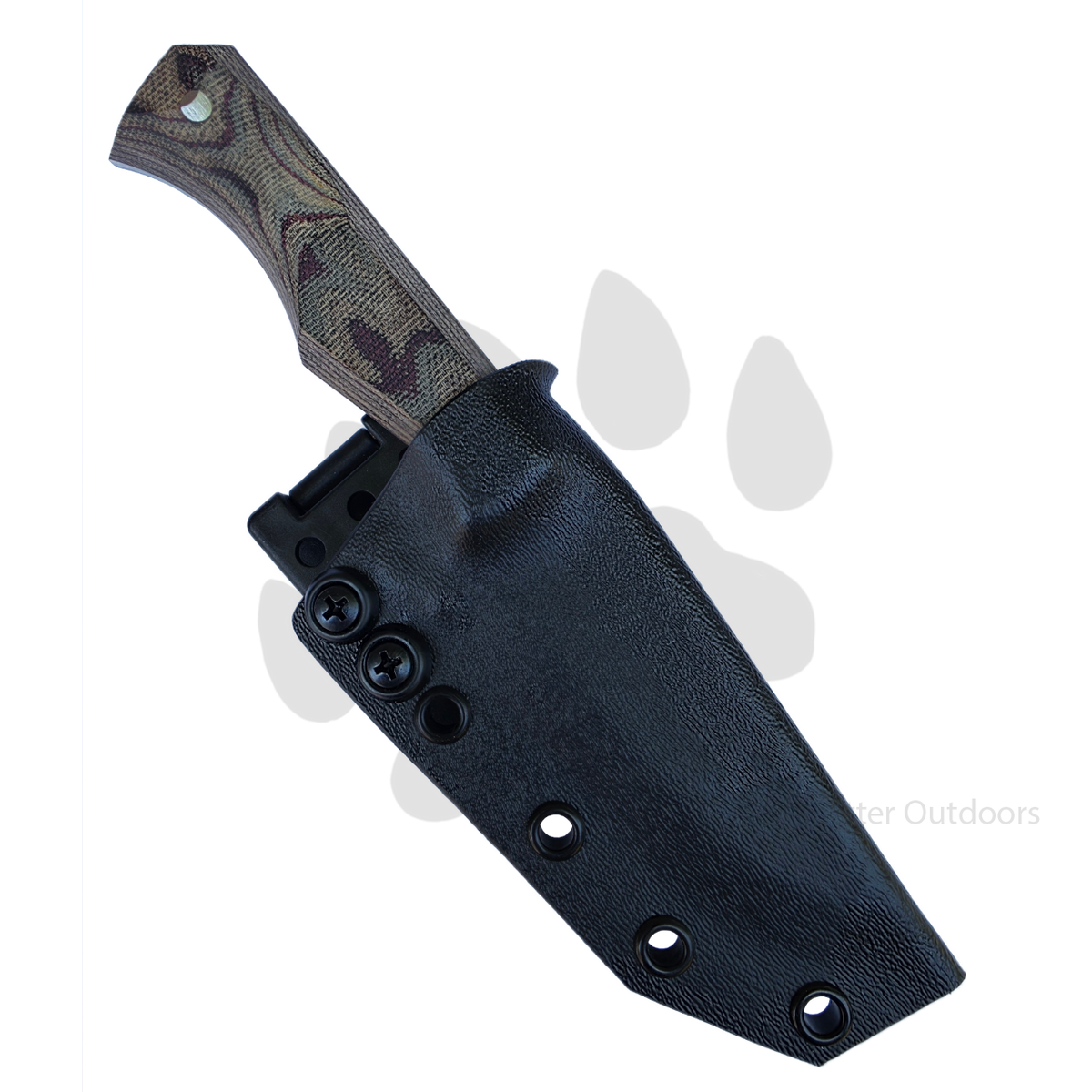 Byrd Custom Blades Jackal | ProCut & Python Micarta Fixed Blade Knife