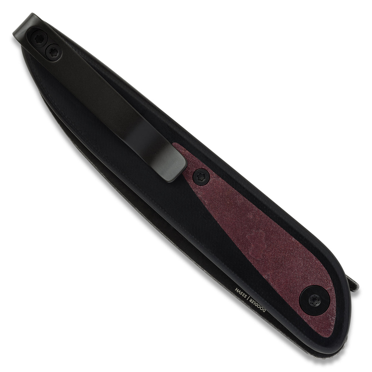 Knafs Doodler Pocket Knife | Black G10 & Redstone Richlite | S35VN