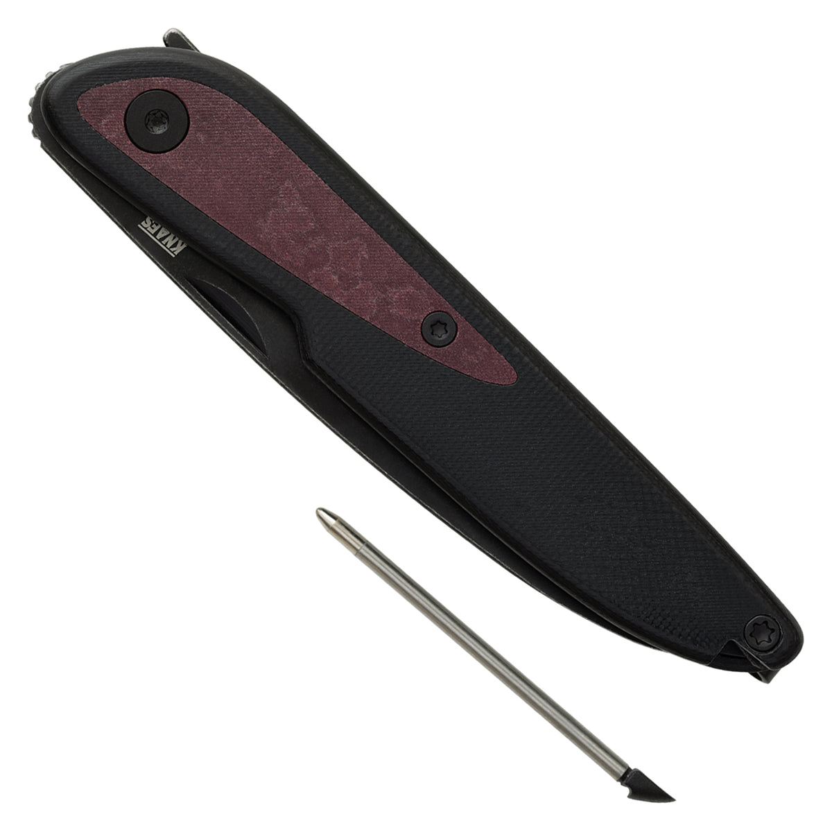 Knafs Doodler Pocket Knife | Black G10 & Redstone Richlite | S35VN