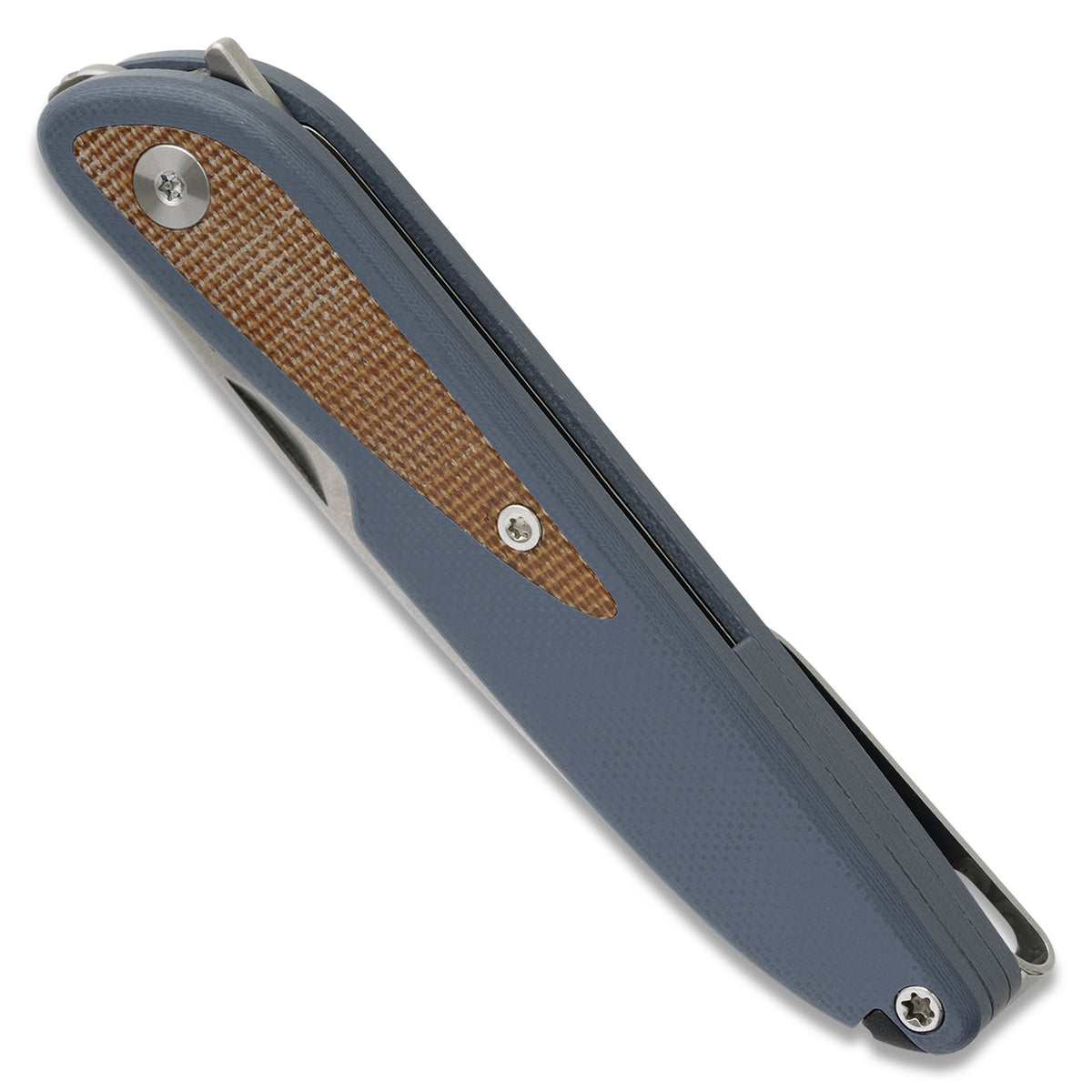 Knafs Doodler Pocket Knife | Horizon Blue G10 & Brown Micarta | S35VN