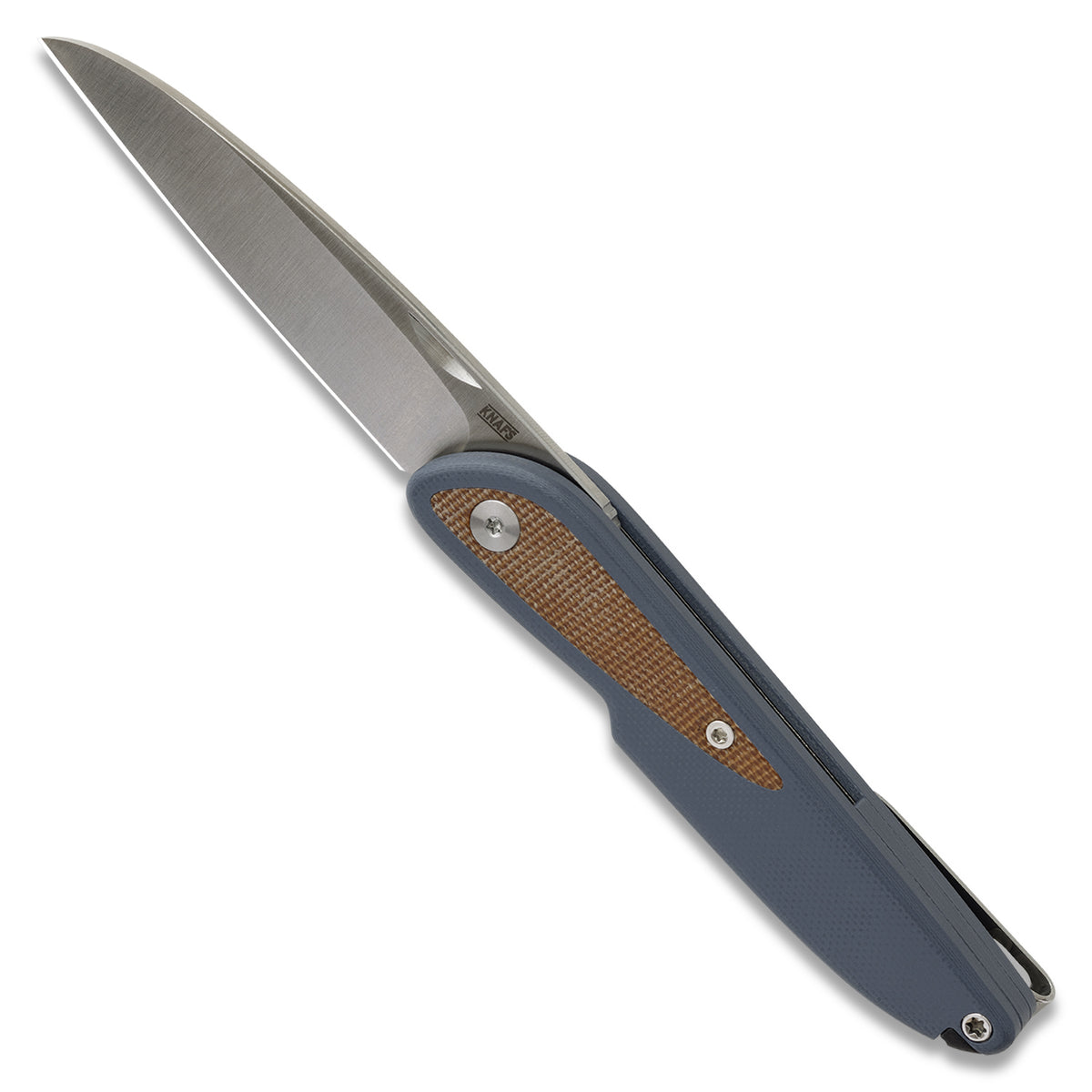 Knafs Doodler Pocket Knife | Horizon Blue G10 & Brown Micarta | S35VN
