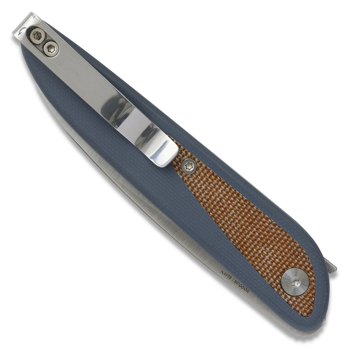 Knafs Doodler Pocket Knife | Horizon Blue G10 & Brown Micarta | S35VN