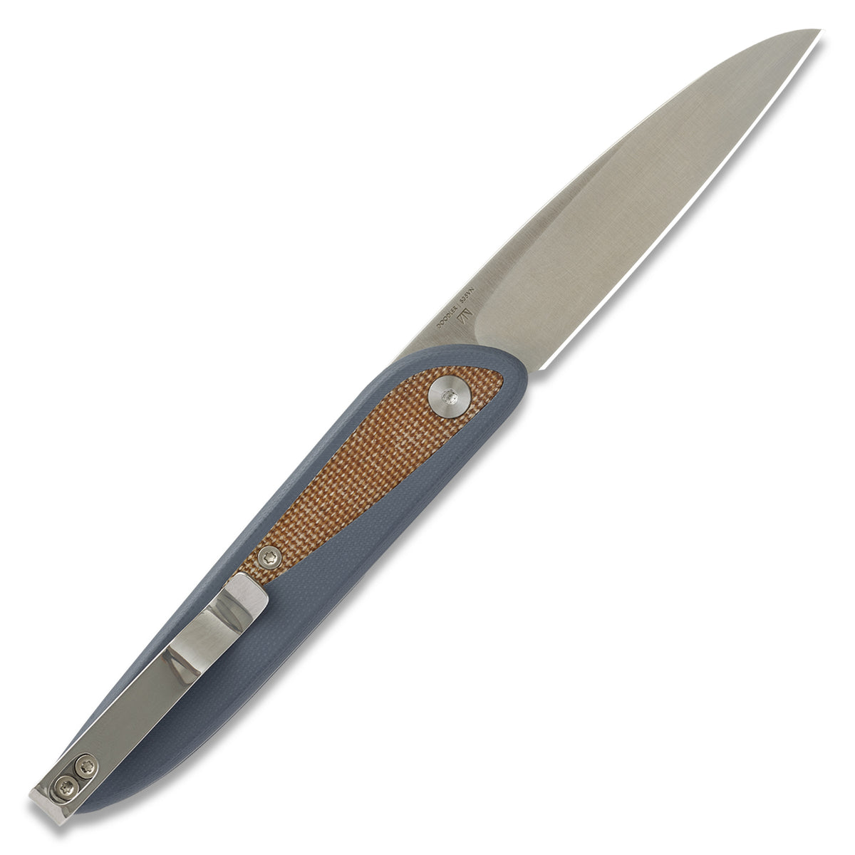 Knafs Doodler Pocket Knife | Horizon Blue G10 & Brown Micarta | S35VN