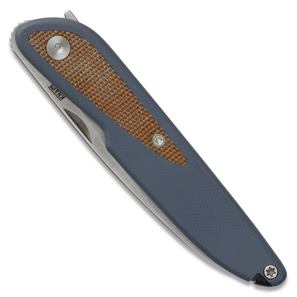 Knafs Doodler Pocket Knife | Horizon Blue G10 & Brown Micarta | S35VN