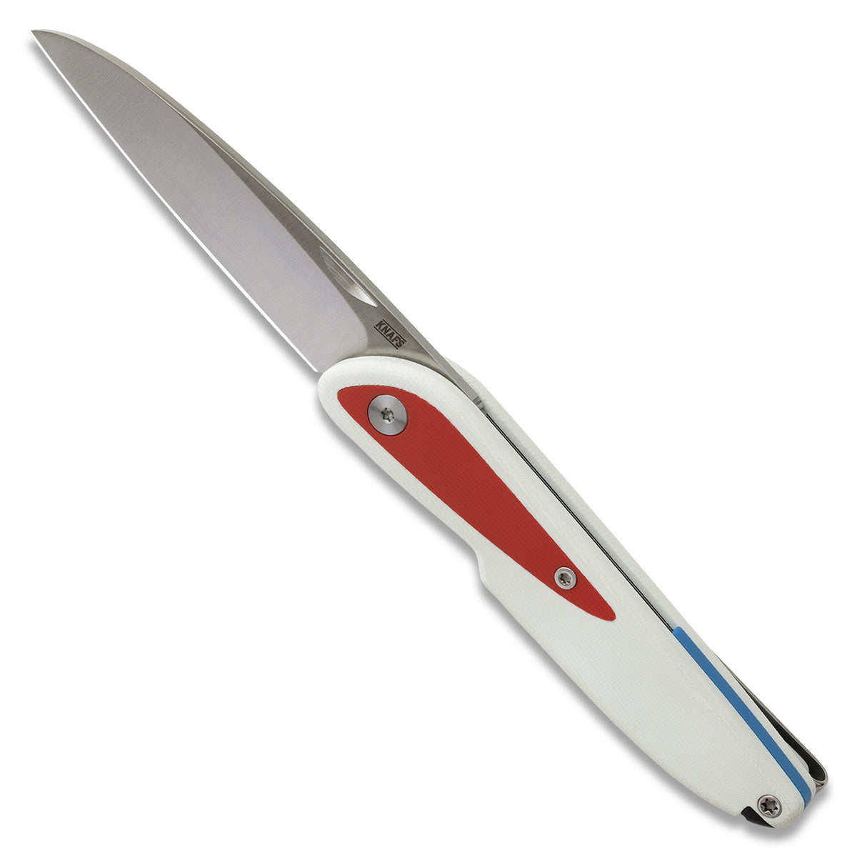 Knafs Doodler Pocket Knife | White G10 & Red Inlays | S35VN