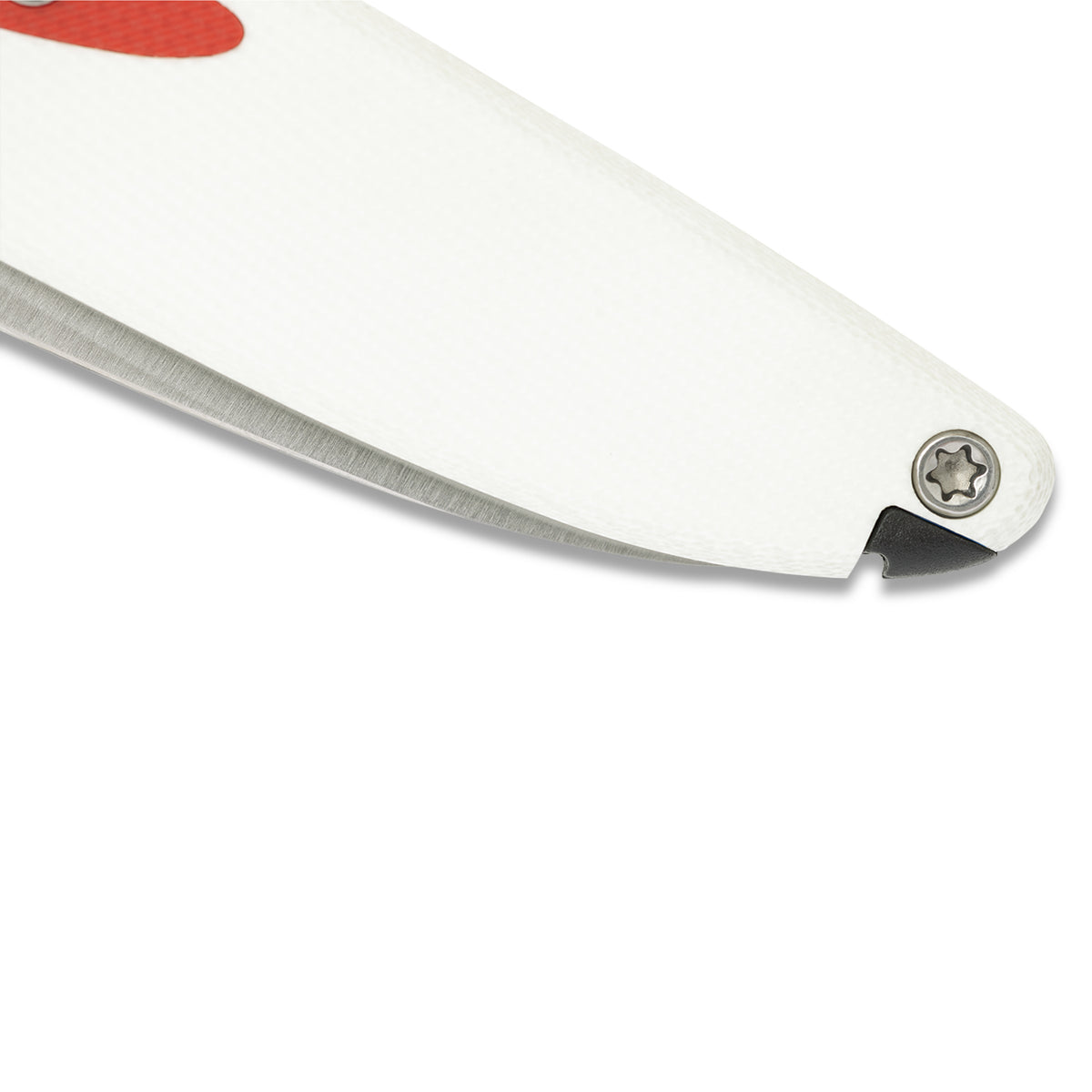 Knafs Doodler Pocket Knife | White G10 & Red Inlays | S35VN