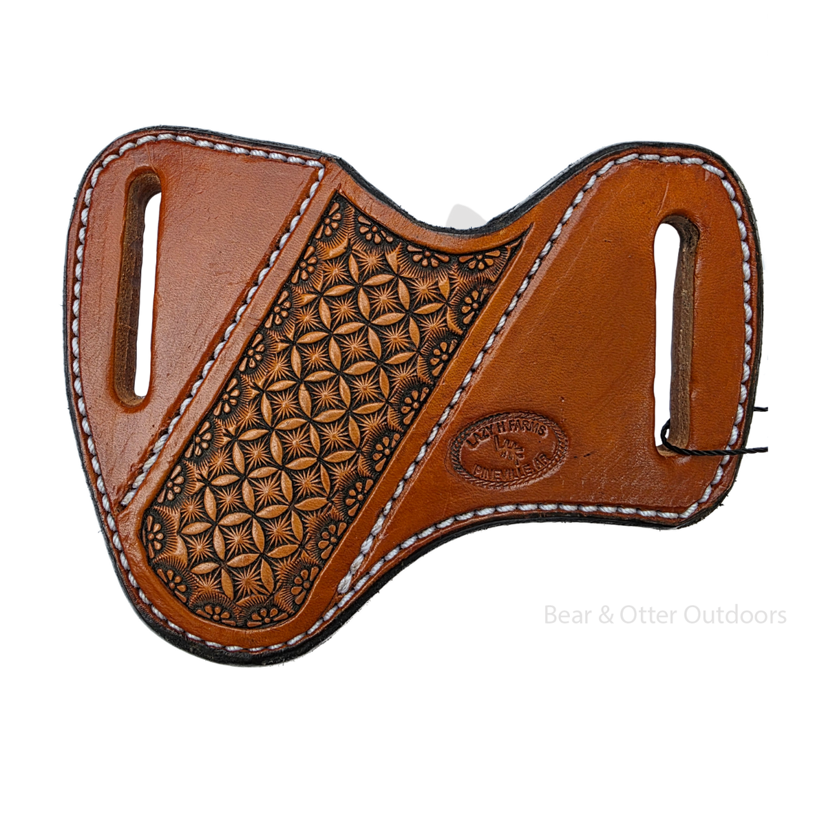 Lazy H Farms Leatherworks Trapper Belt Sheath | Geometric Star