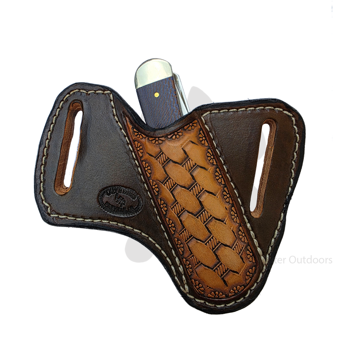 Lazy H Farms Leatherworks Trapper Belt Sheath | Ducks