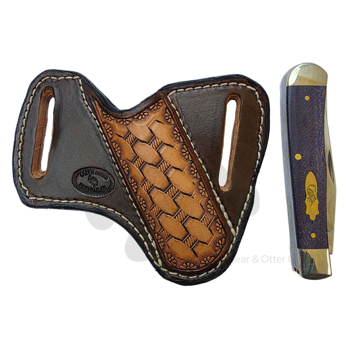 Lazy H Farms Leatherworks Trapper Belt Sheath | Ducks