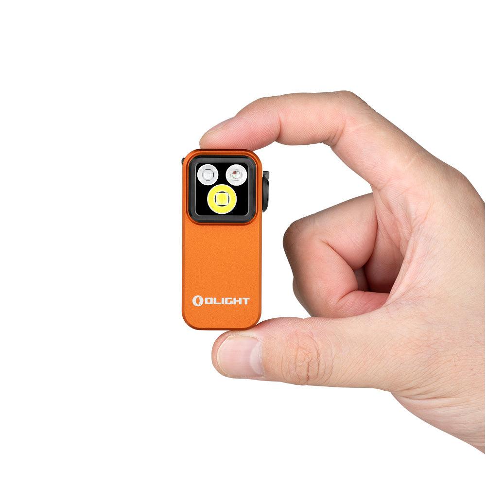 Olight Oclip Pro S – Orange | White + UV + RGB Clip-On Light
