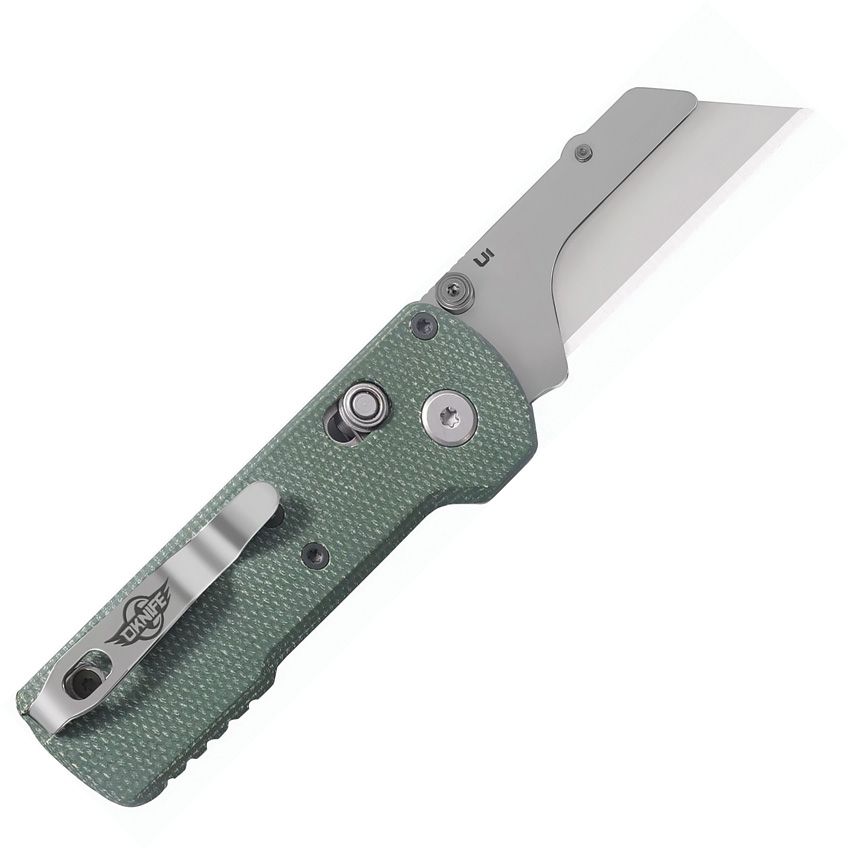 OKNIFE U1 Green Micarta Folding Utility Knife | Replaceable Blade