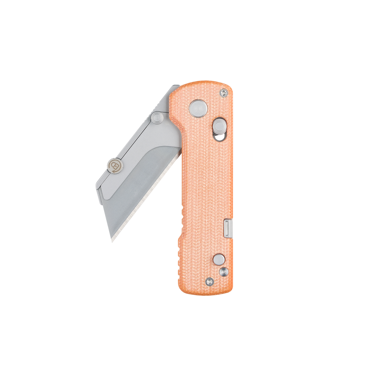 OKNIFE U1 Pro Utility Knife | Orange Micarta | Rail Lock + Screwdriver