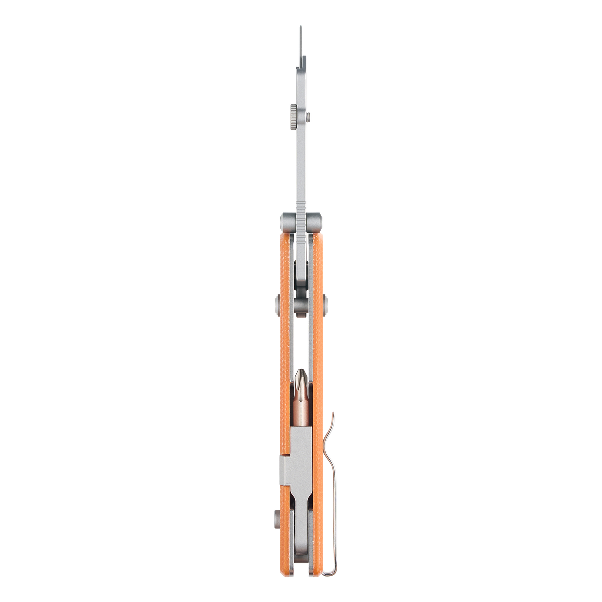 OKNIFE U1 Pro Utility Knife | Orange Micarta | Rail Lock + Screwdriver