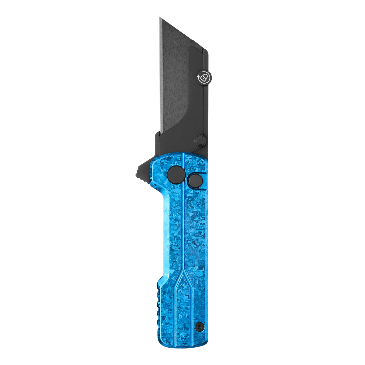OKNIFE U1 Ultra Snowflake Blue | Titanium Utility Knife with Ceramic Blade