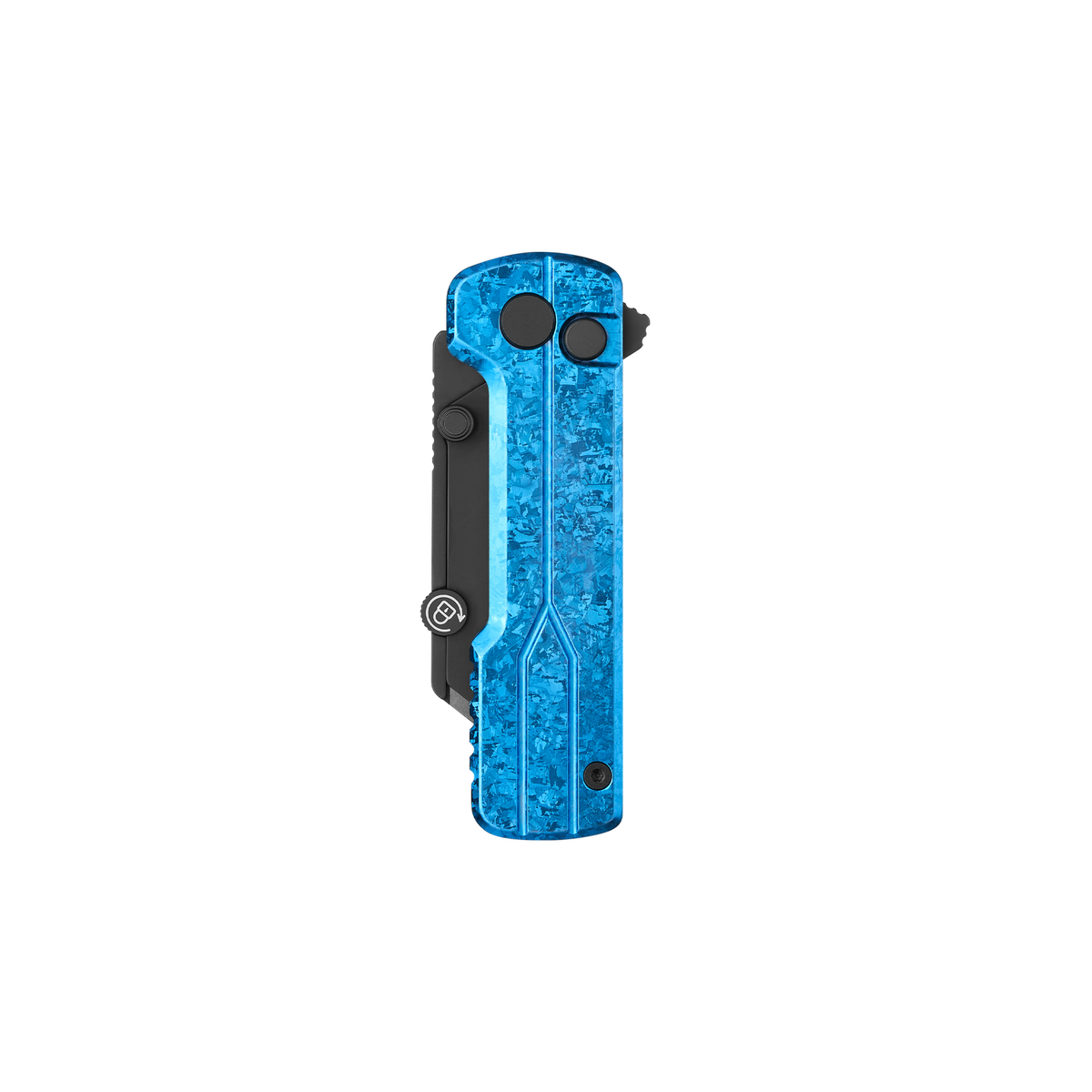 OKNIFE U1 Ultra Snowflake Blue | Titanium Utility Knife with Ceramic Blade