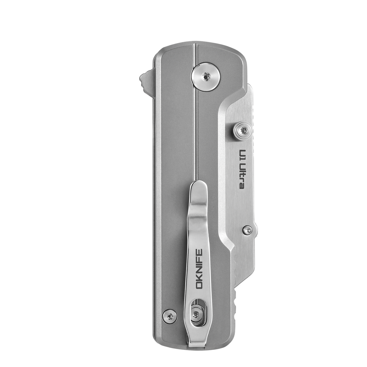 OKNIFE U1 Ultra Titanium Folding Utility Knife | White Ceramic Blade