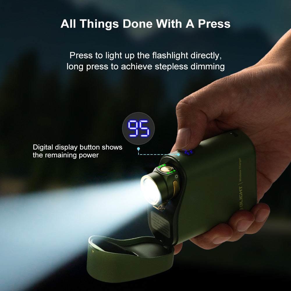 Olight Baton 4 Premium | OD Green | 1300 Lumen Rechargeable Flashlight