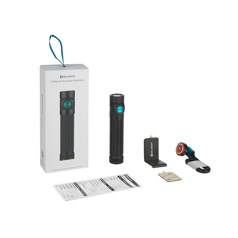 Olight Baton 4 Pro – Black | 1500 Lumen Rechargeable Edc Flashlight