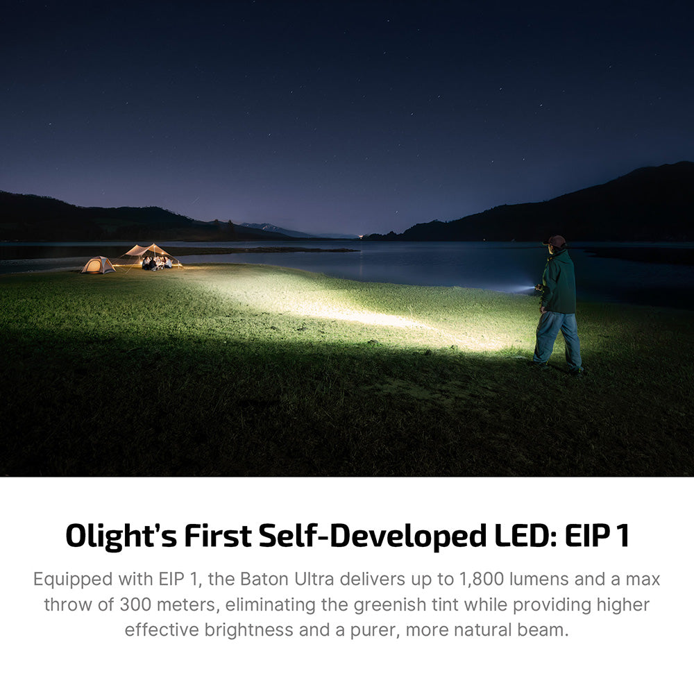 Olight Baton Ultra | 1800 Lumen Rechargeable EDC Flashlight