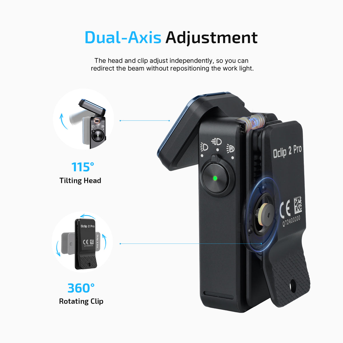 Olight Oclip 2 Pro Premium | Black | Mobile Charging Dock