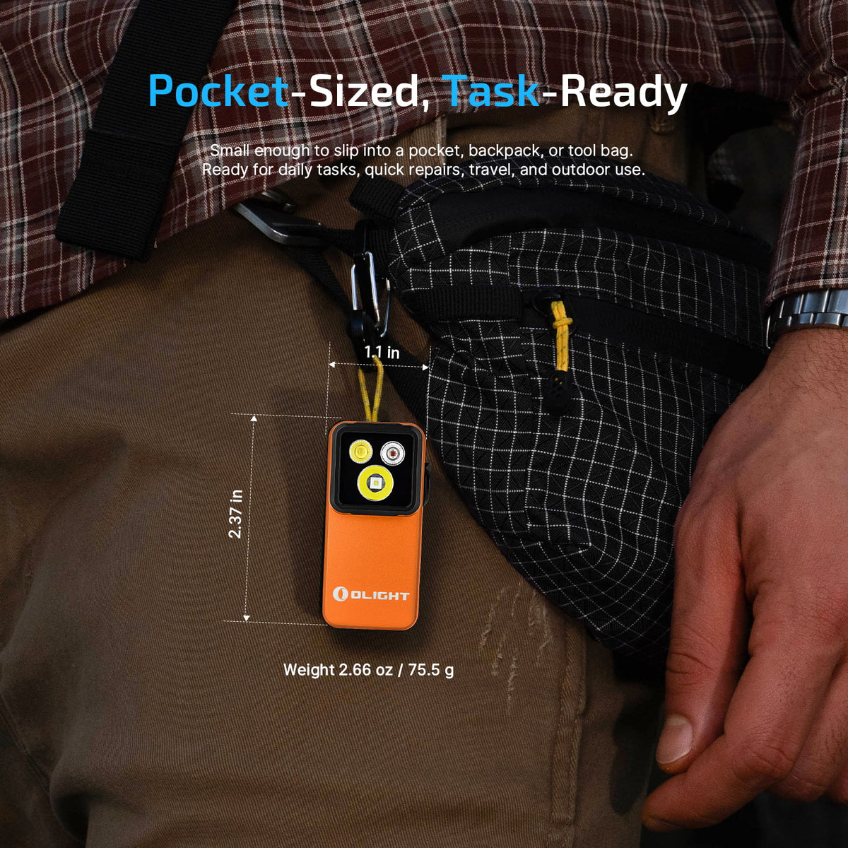 Olight Oclip 2 Pro Premium | Orange | Mobile Charging Dock