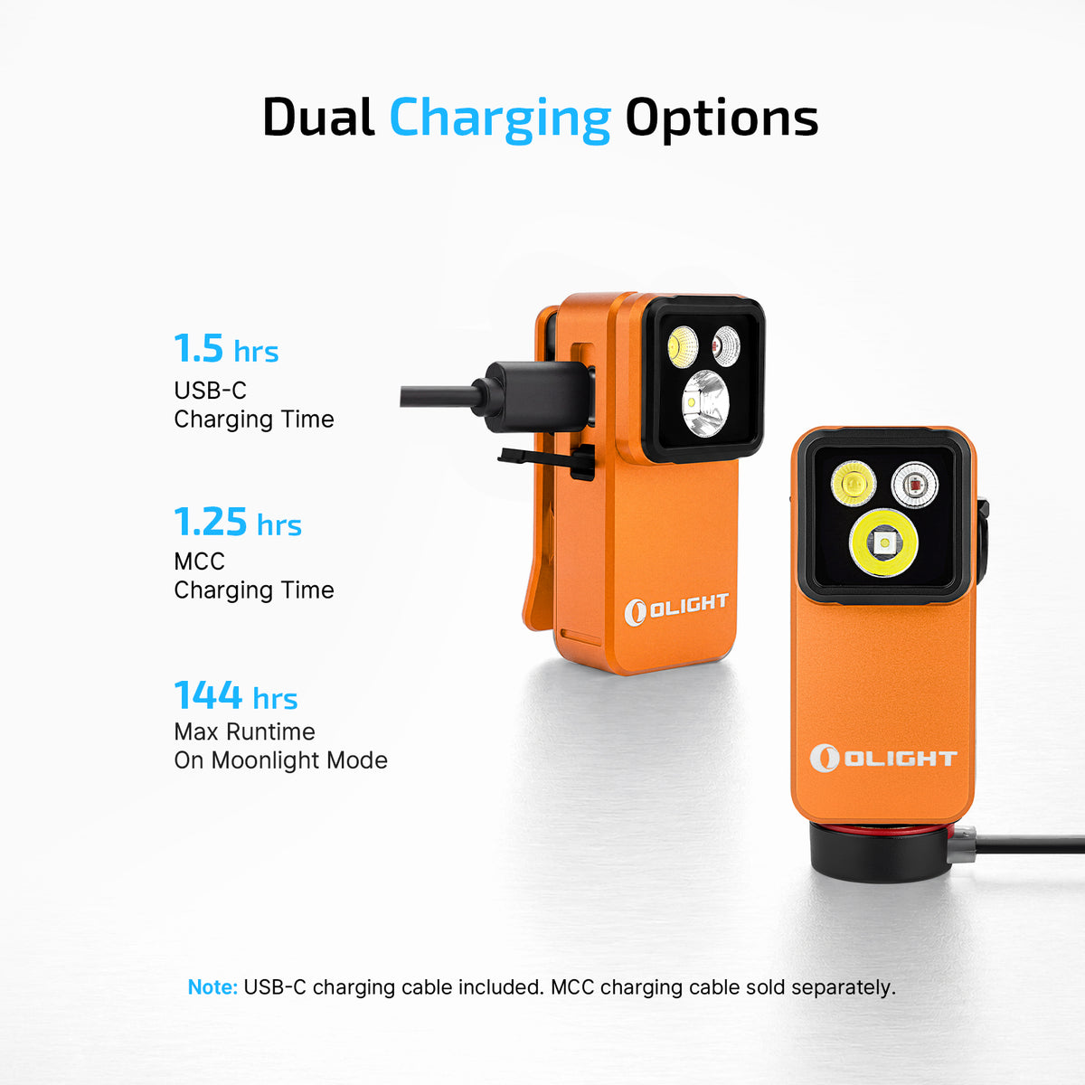 Olight Oclip 2 Pro Premium | Orange | Mobile Charging Dock